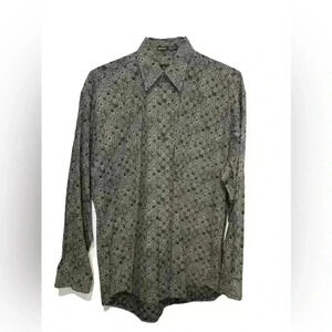 ENRO L Uomo Men’s Button Down Long Sleeve Shirt Size Medium Never Worn